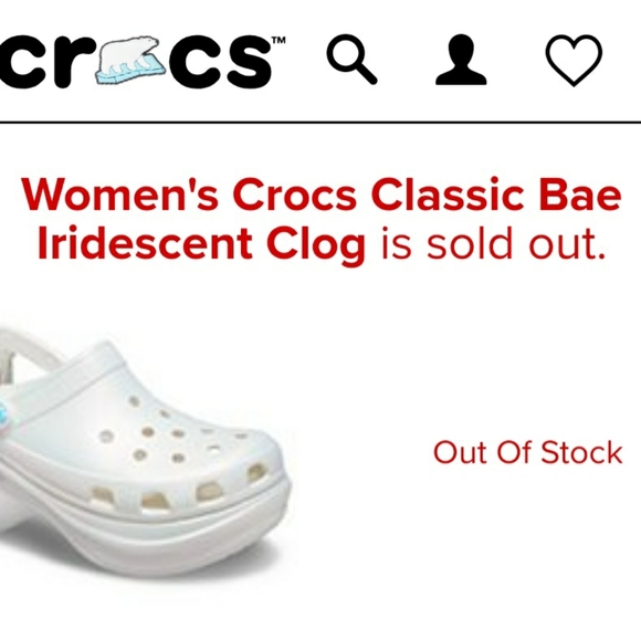 crocs classic bae iridescent clog